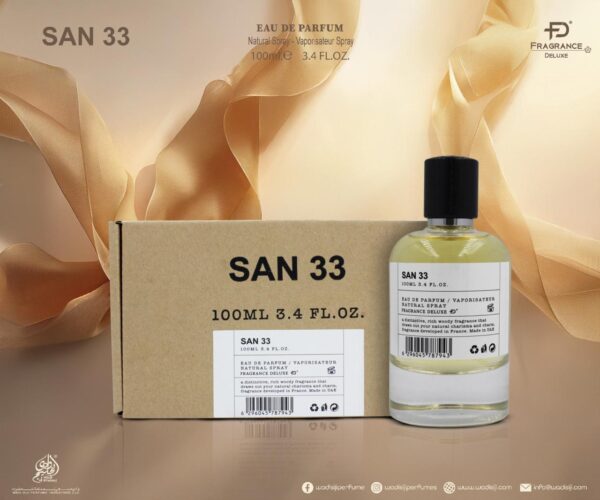 SAN 33 Fragrance deluxe בהשראת Santal 33 Le Labo בושם יוניסקס | 100 מ"ל או דה פרפיום